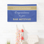 Kijk! Aangepaste balk Mitzvah Banner (Insitu)