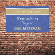 Kijk! Aangepaste balk Mitzvah Banner