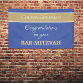 Kijk! Aangepaste balk Mitzvah Banner