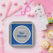 Kijk! Aangepaste balk Mitzvah Papieren Bordje (Feest)
