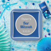 Kijk! Aangepaste balk Mitzvah Papieren Bordje (Feest)