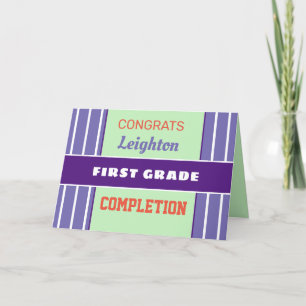 Kijk! Aangepaste eerste klas voltooiingskaart! Kaart
