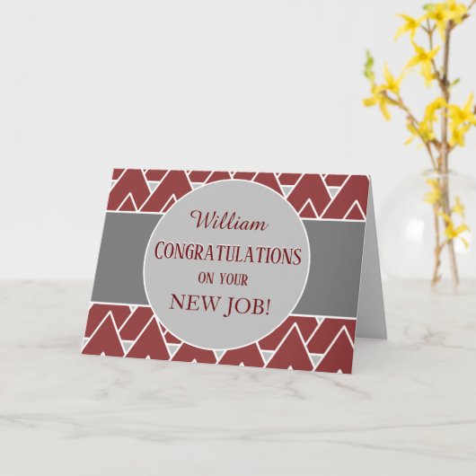 Kijk! Aangepaste felicitaties op nieuwe bankkaart Kaart (Gele Bloem)