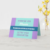 Kijk! Aangepaste Junior High afstuderen kaart! Kaart (Gele Bloem)