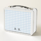 kijk aangepaste naam met Blue Gingham (Achterkant)