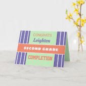 Kijk! Aangepaste tweede klas voltooiingskaart! Kaart (Gele Bloem)