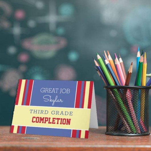 Kijk! Aangepaste voltooiingskaart! Kaart