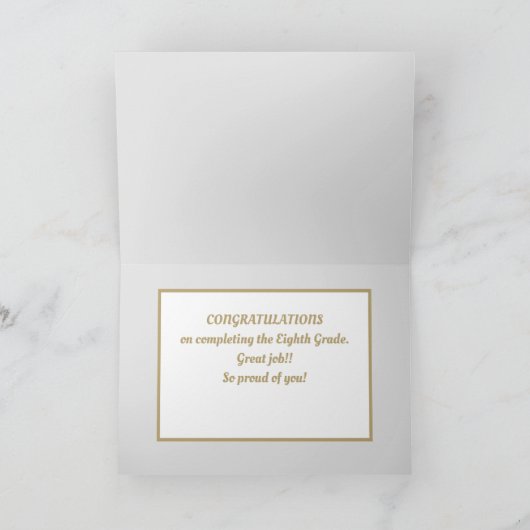 Kijk! Aangepaste voltooiingskaart van achtste rang Kaart (Binnen)