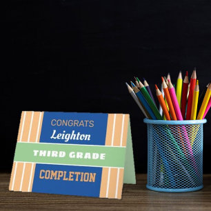 Kijk! Aangepaste voltooiingskaart van de derde gra Kaart