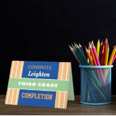 Kijk! Aangepaste voltooiingskaart van de derde gra Kaart