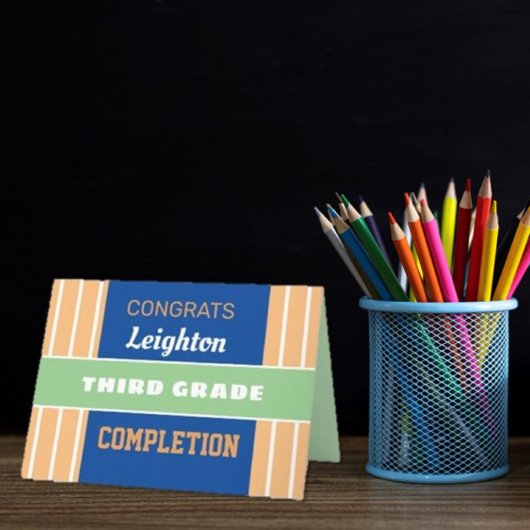 Kijk! Aangepaste voltooiingskaart van de derde gra Kaart