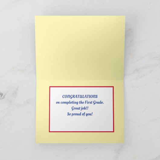 Kijk! Aangepaste voltooiingskaart van eerste graad Kaart (Binnen)