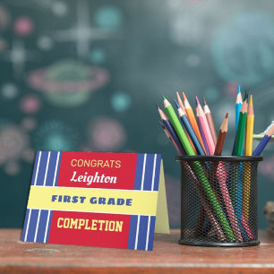 Kijk! Aangepaste voltooiingskaart van eerste graad Kaart