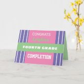 Kijk! Aangepaste voltooiingskaart van vierde rang! Kaart (Gele Bloem)