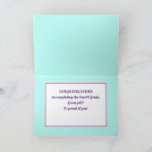 Kijk! Aangepaste voltooiingskaart van vierde rang! Kaart (Binnen)