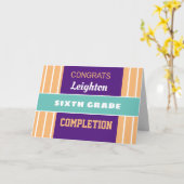 Kijk! Aangepaste voltooiingskaart van zesde rang! Kaart (Gele Bloem)