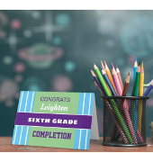 Kijk! Aangepaste voltooiingskaart van zesde rang!  Kaart