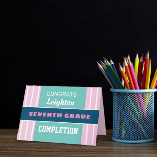 Kijk! Aangepaste voltooiingskaart van zevende rang Kaart