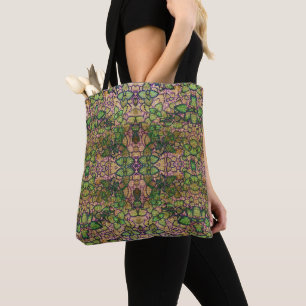 kijk Abstracte Coleus Leaves Canvas tas