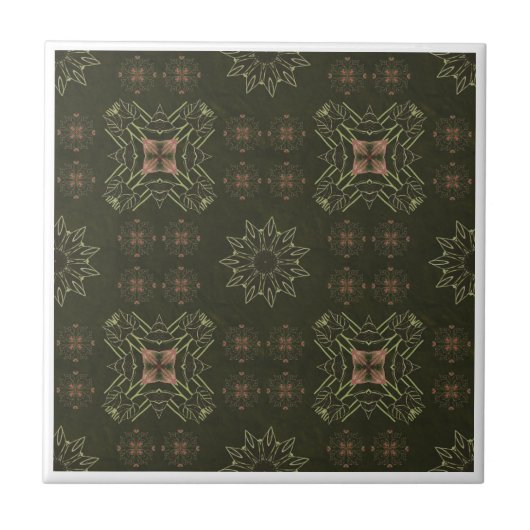 Kijk als een groene speldenTegel Tegeltje (Voorkant)