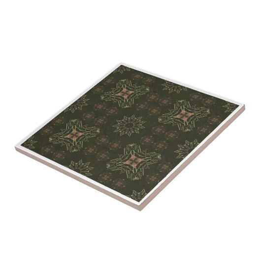 Kijk als een groene speldenTegel Tegeltje (Zijkant)