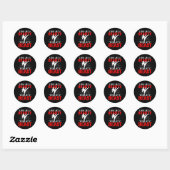 Kijk als een mooie meid als Beast Kickboxer Athlet Ronde Sticker (Vel)