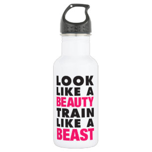 Kijk als een mooie trein als een beest waterfles 