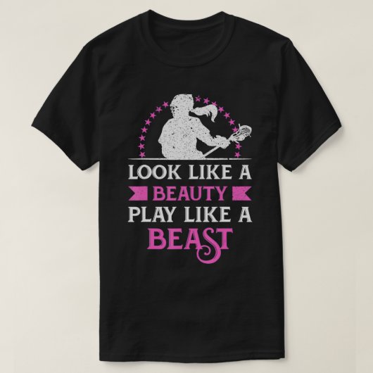 Kijk als een schitterend spel als een beestvrouw i t-shirt (Design voorkant)