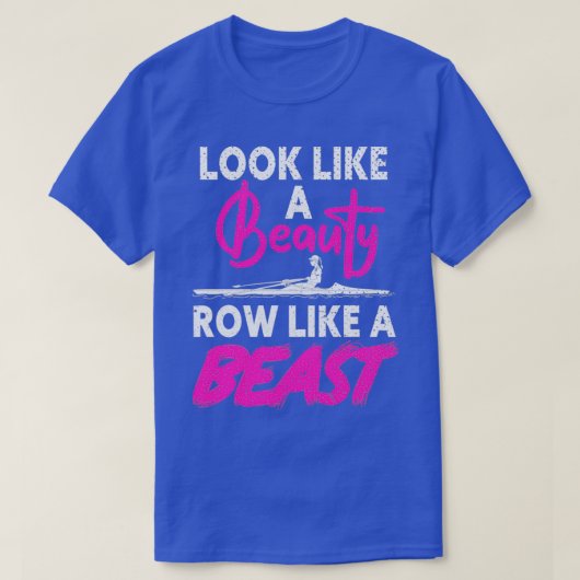 Kijk als een schoonheidsrij als een beest t-shirt (Design voorkant)