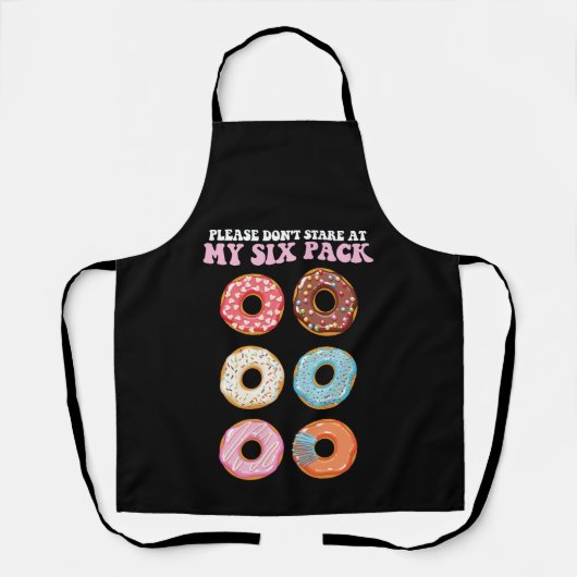 Kijk Alsjeblieft Niet Naar Mijn Sixpack Donuts Bui Schort (Voorkant)