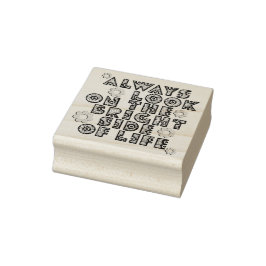Kijk altijd aan de heldere kant van het leven - bl rubberstempel