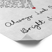 Kijk altijd naar de heldere kant van het leven, gr poster (Hoek)