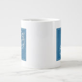 Kijk altijd naar de heldere kant van het leven grote koffiekop (Voorkant)