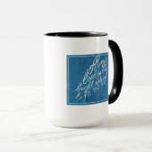 Kijk altijd naar de heldere kant van het leven mok (Voorkant rechts)