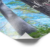 Kijk altijd naar de herfst lucht en bladeren foto afdruk (Hoek)