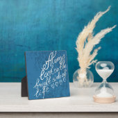 Kijk altijd naar de lichtzijde van het leven fotoplaat (Insitu)