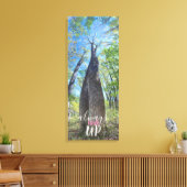 Kijk altijd naar de najaarshemel en laat de canvas afdruk (Insitu (Woonkamer))