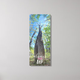 Kijk altijd naar de najaarshemel en laat de canvas afdruk