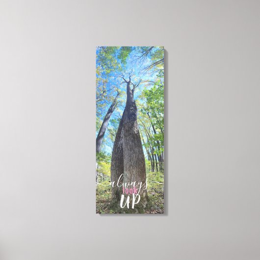 Kijk altijd naar de najaarshemel en laat de canvas afdruk (Voorkant)