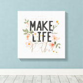 Kijk altijd op de BrightStor Canvas Afdruk (Insitu (Houten vloer))