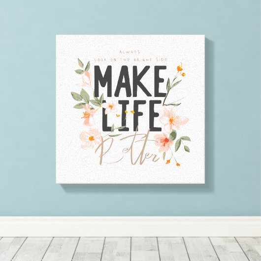 Kijk altijd op de BrightStor Canvas Afdruk (Insitu (Houten vloer))