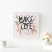 Kijk altijd op de BrightStor Vierkante Klok (Huis)