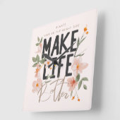 Kijk altijd op de BrightStor Vierkante Klok (Hoek)