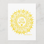Kijk binnen Mandala Briefkaarten Gold (Voorkant)