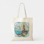 Kijk Christelijke vuurtoren Tote Bag (Achterkant)