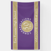 Kijk! CUSTOM 50 jaar reünie banner (Verticaal)