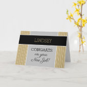 Kijk! Custom Congrats op nieuwe bankkaart! Kaart (Gele Bloem)