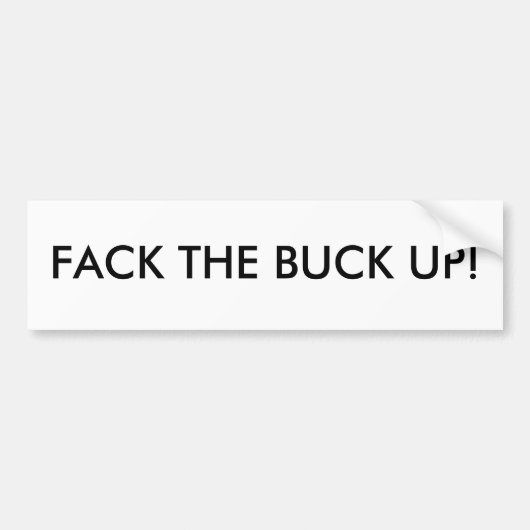 KIJK DE BUCK OP! BUMPERSTICKER (Voorkant)