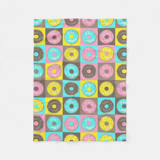 Kijk de Donuts uit! Fleece Deken (Voorkant)