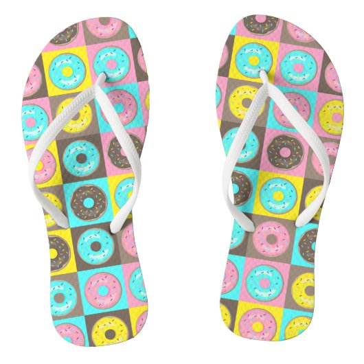 Kijk de Donuts uit! Teenslippers (Voetbed)